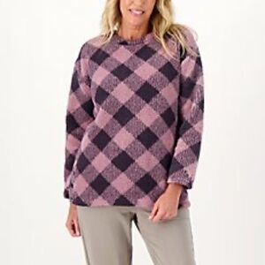Cuddl Duds Cloud Fleece Pullover Top